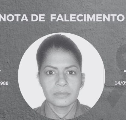 Nota de Pesar: Cabo PM Aline Carla Borges Pereira