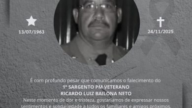 1° Sargento PM Veterano Ricardo Luiz Bailona Neto