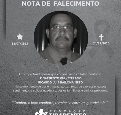 1° Sargento PM Veterano Ricardo Luiz Bailona Neto