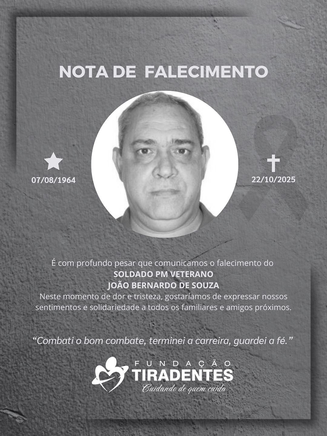 Soldado PM Veterano João Bernardo de Souza