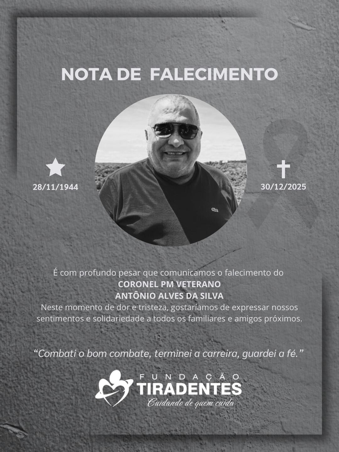 Coronel PM Veterano Antônio Alves da Silva